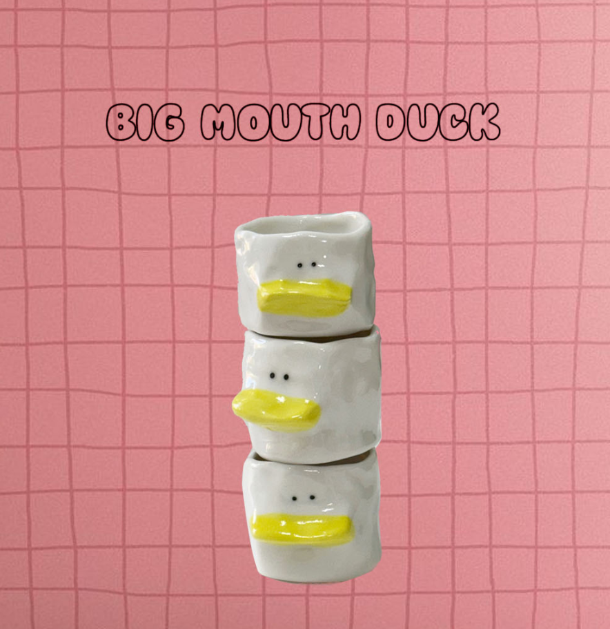 [Handmade Korean Ceramics] Big Mouth Duck Soju Cup
