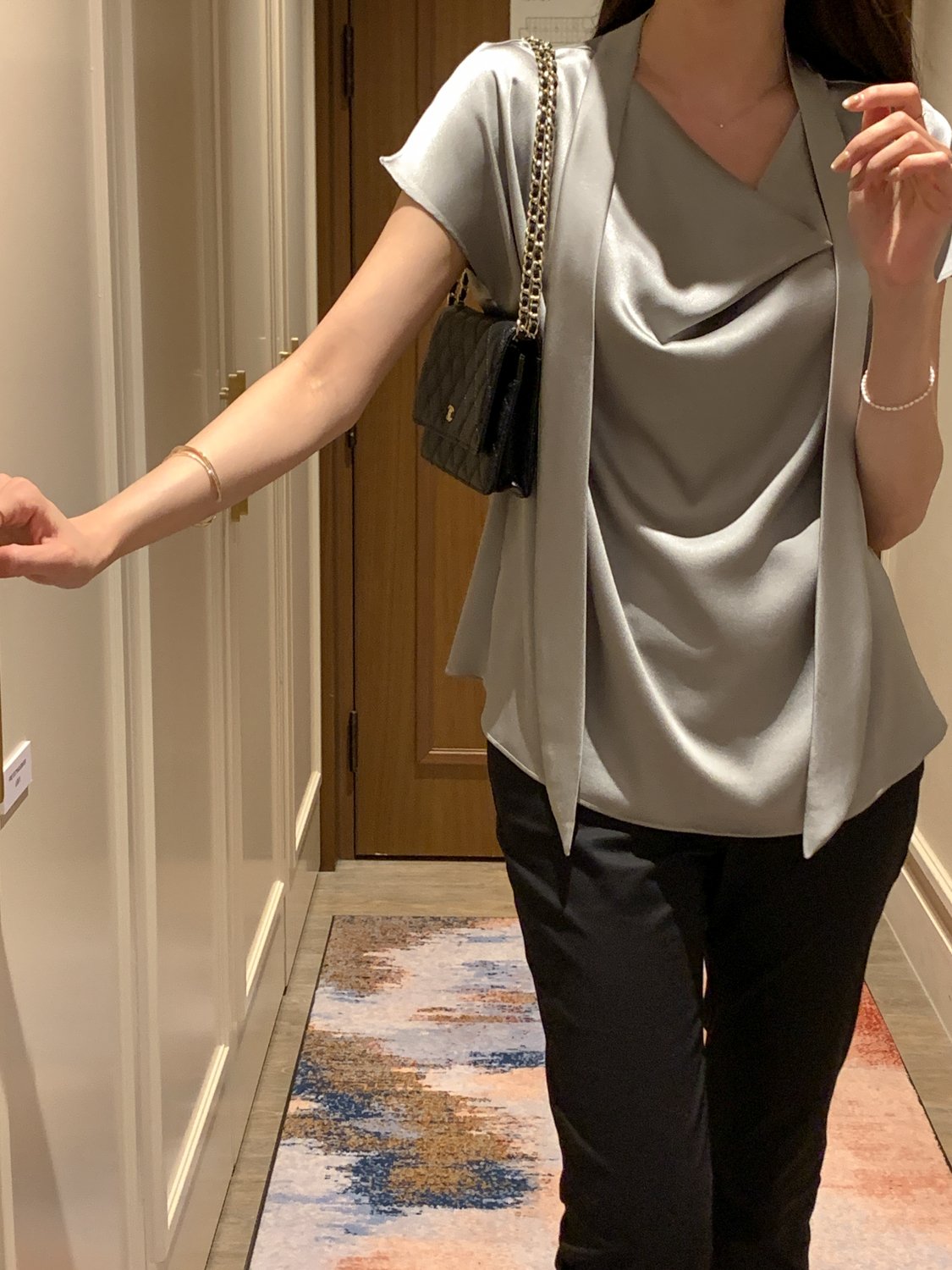 Tie Draping Blouse