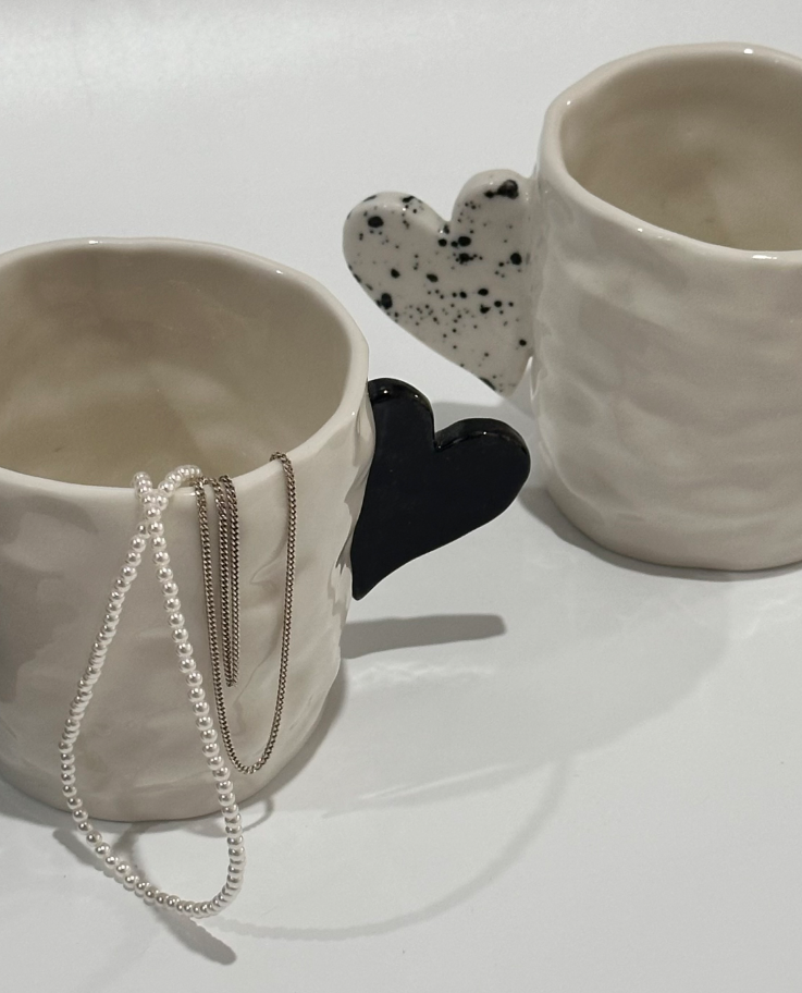 [Handmade Korean Ceramics] Heart Mug
