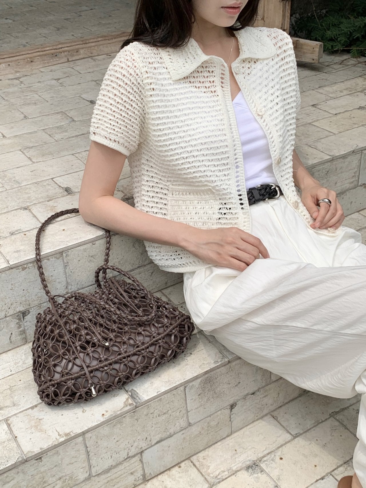 Lovely Knit Collar Cardigan