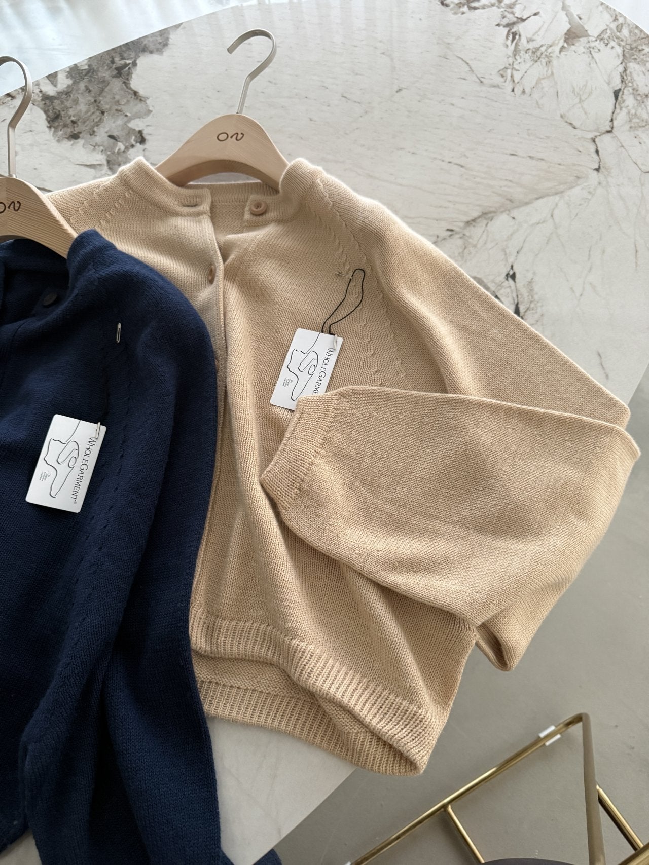 Seamless Relaxed Dolman Cardigan - Beige