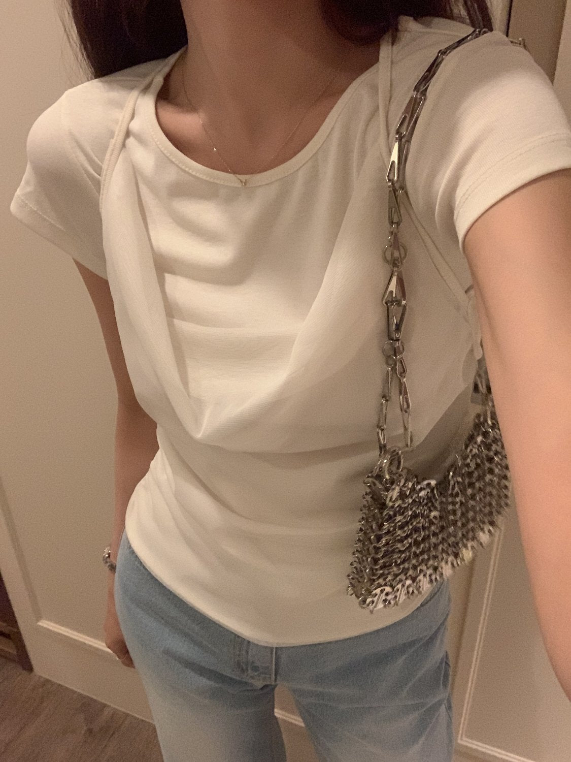 Two-Way Shirred Draping Top