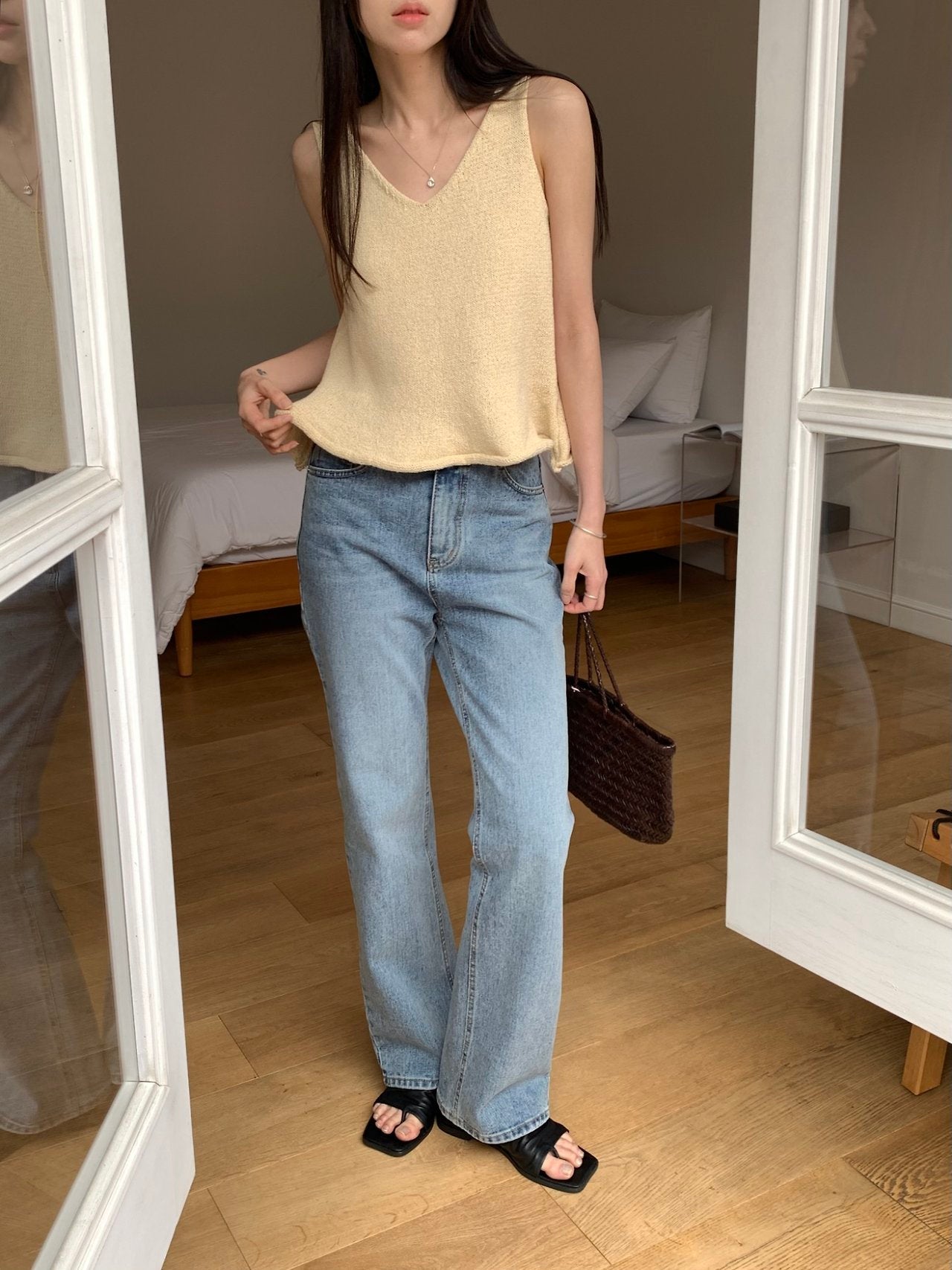 Rolling Flare Semi Knit