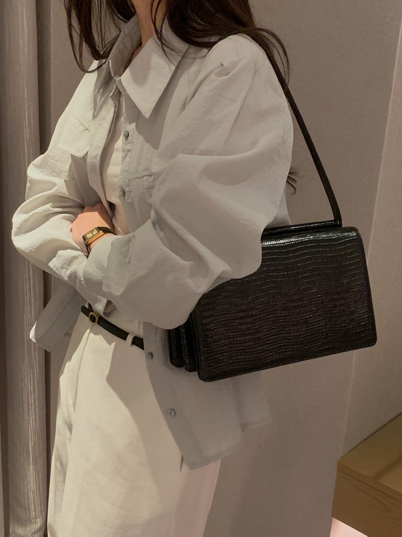 Utility Nylon Belted Jacket
