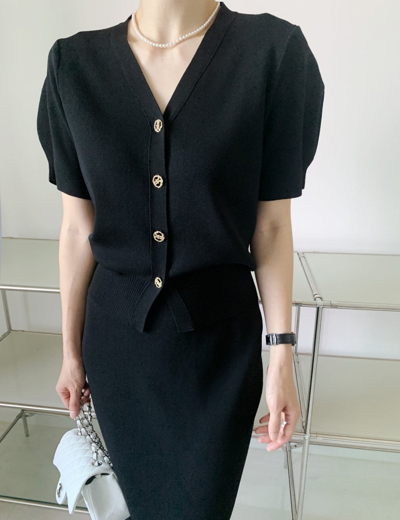 Perfect Knit Cardigan & Skirt Set