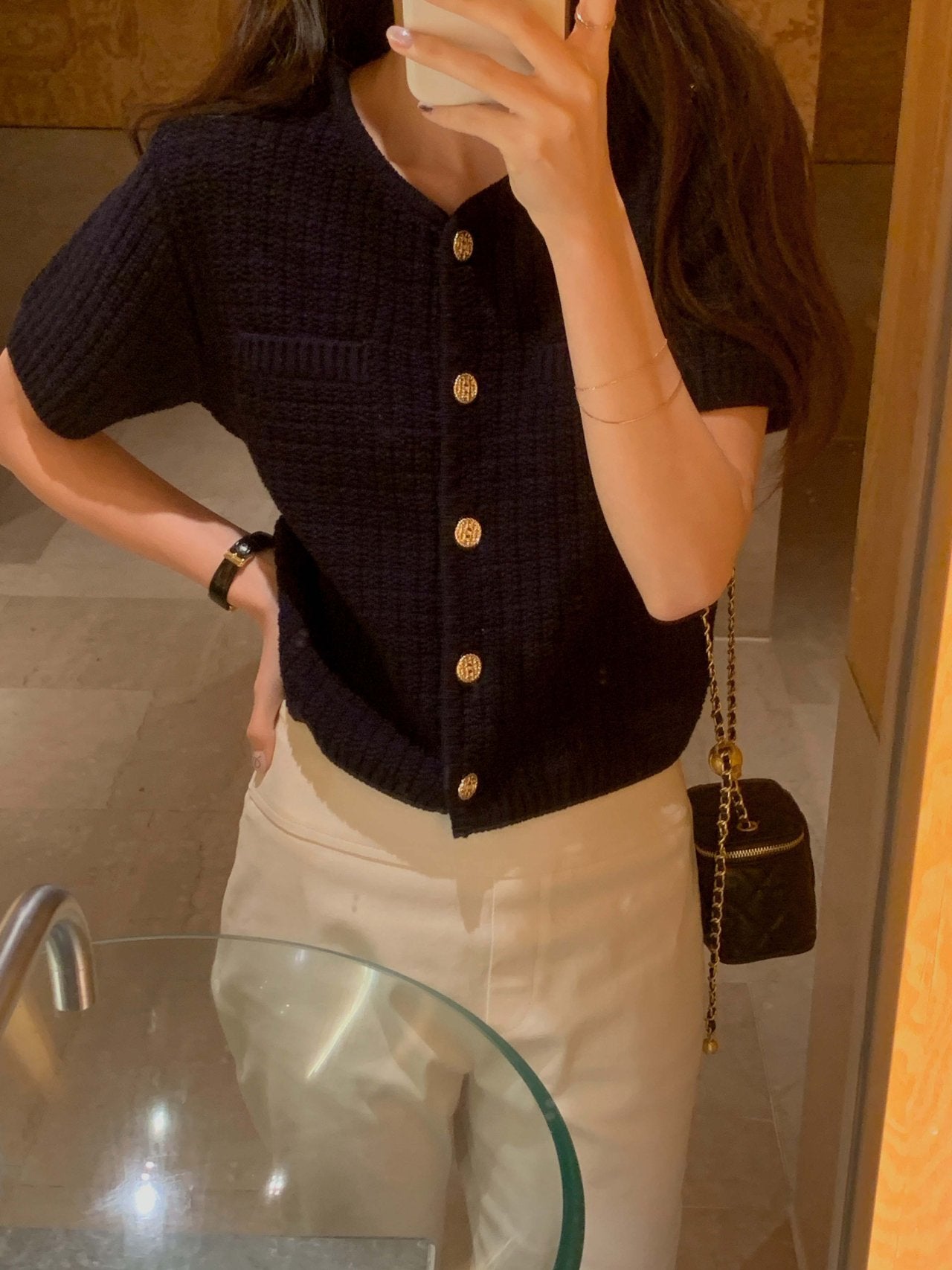 Weave Tweed Cardigan