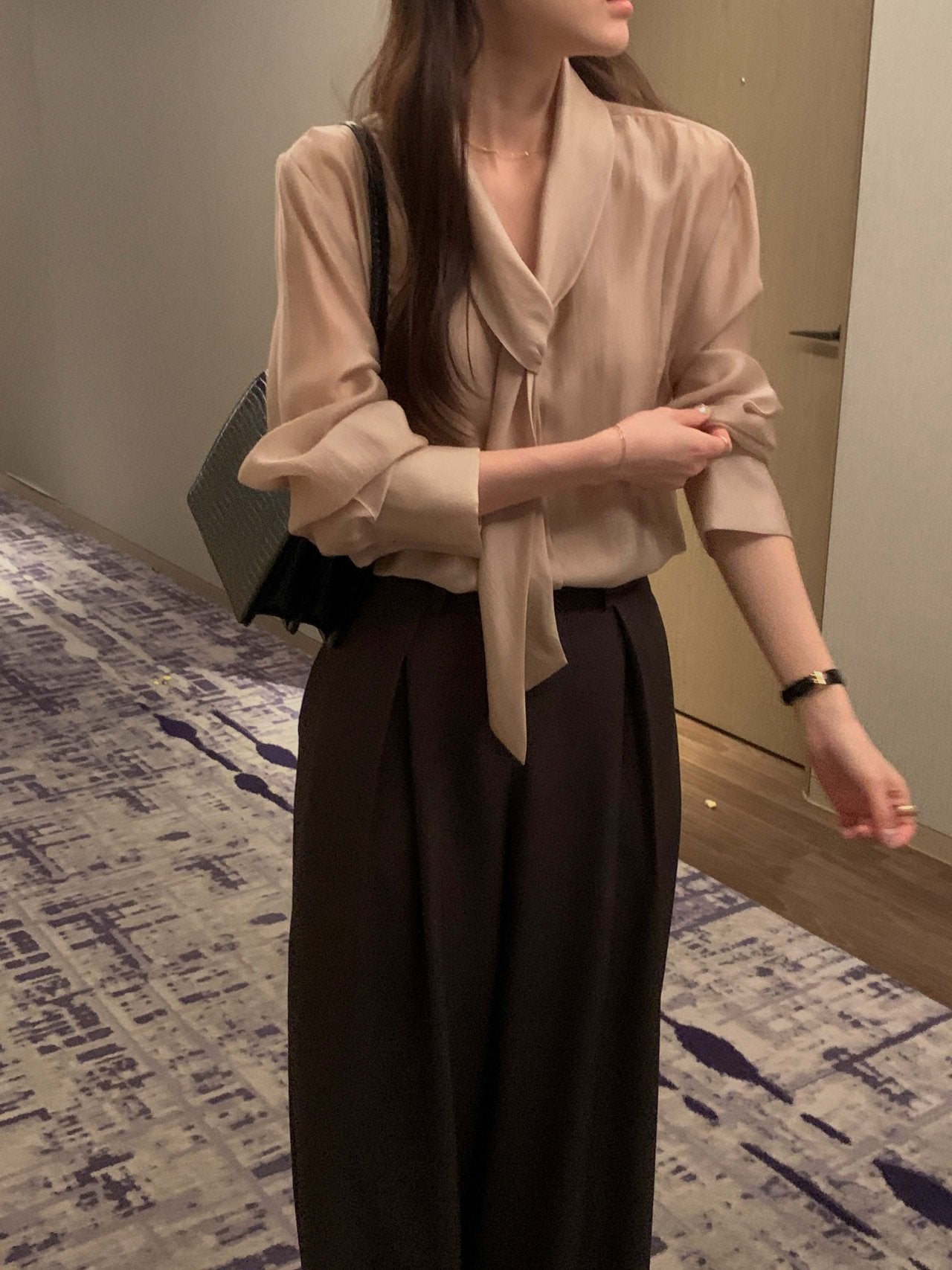 Scarf Detail Blouse