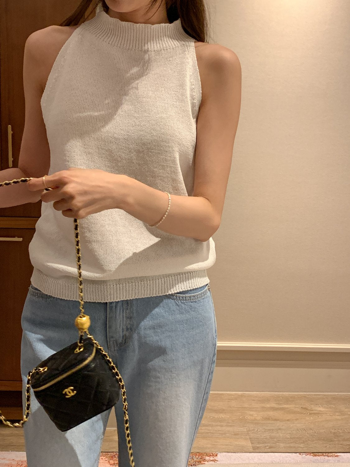 Paper Blend Halter Knit