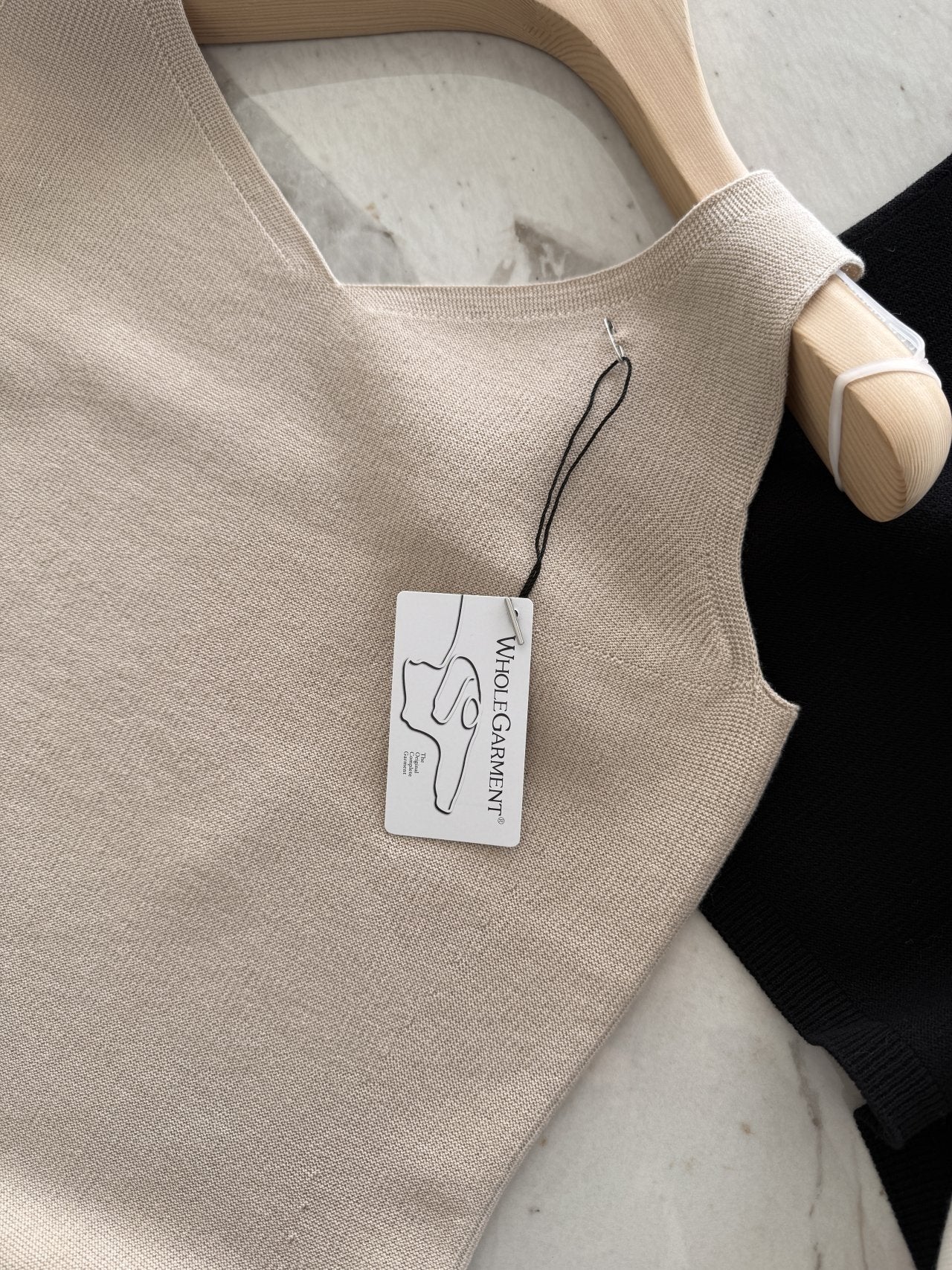 Signature Heart-Neck Cami & Cardigan Set - Beige