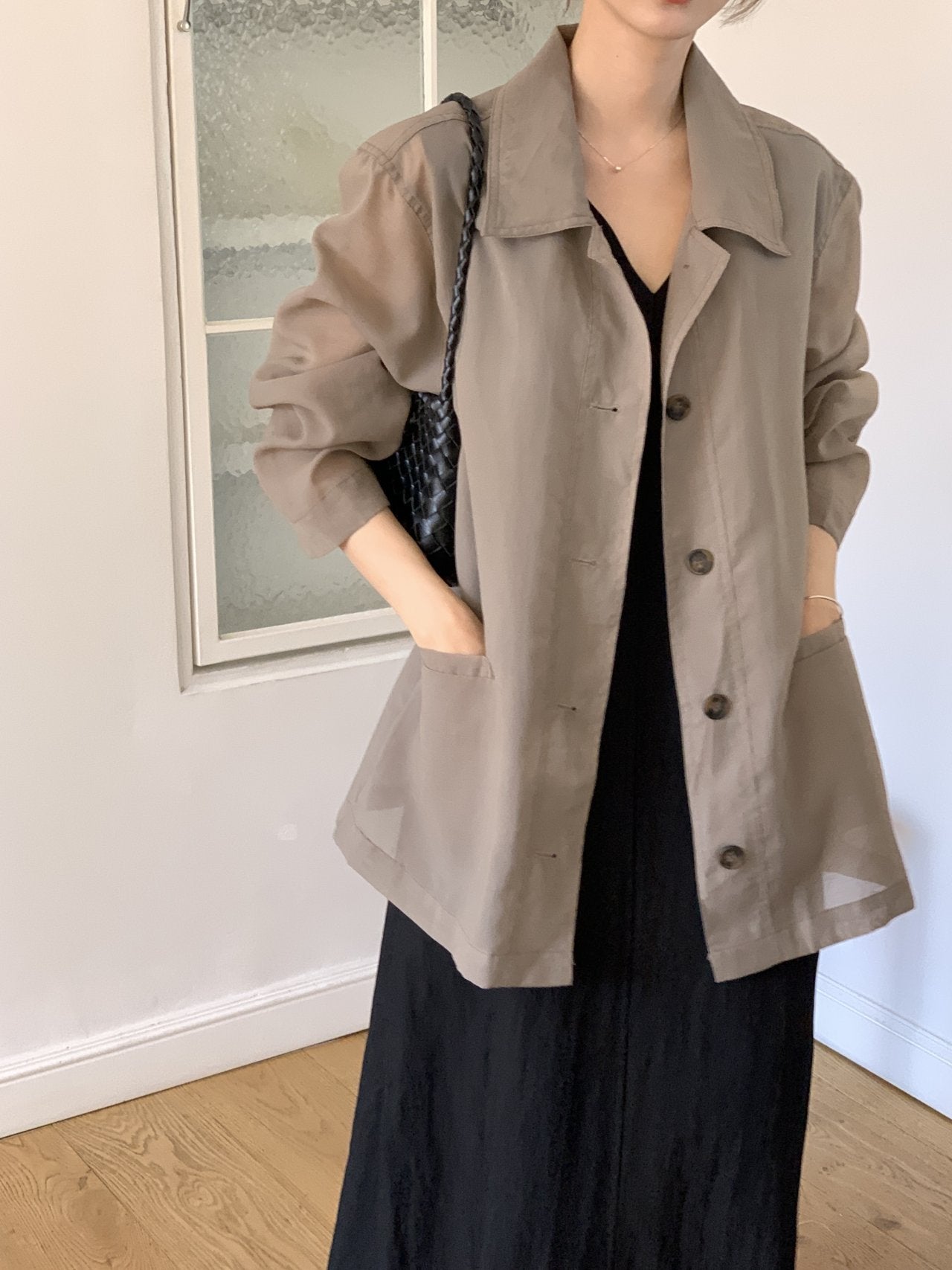 Linen-Blended Field Jacket