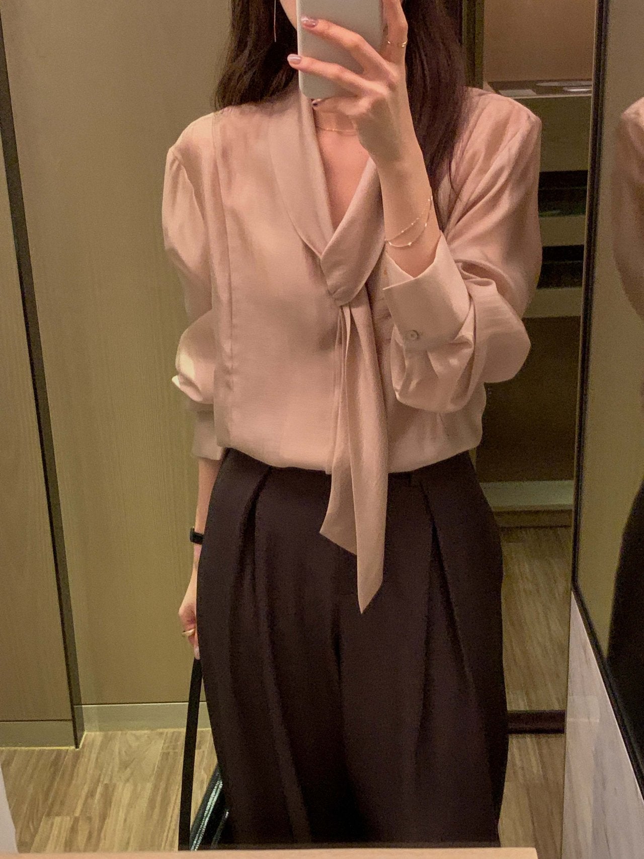 Scarf Detail Blouse