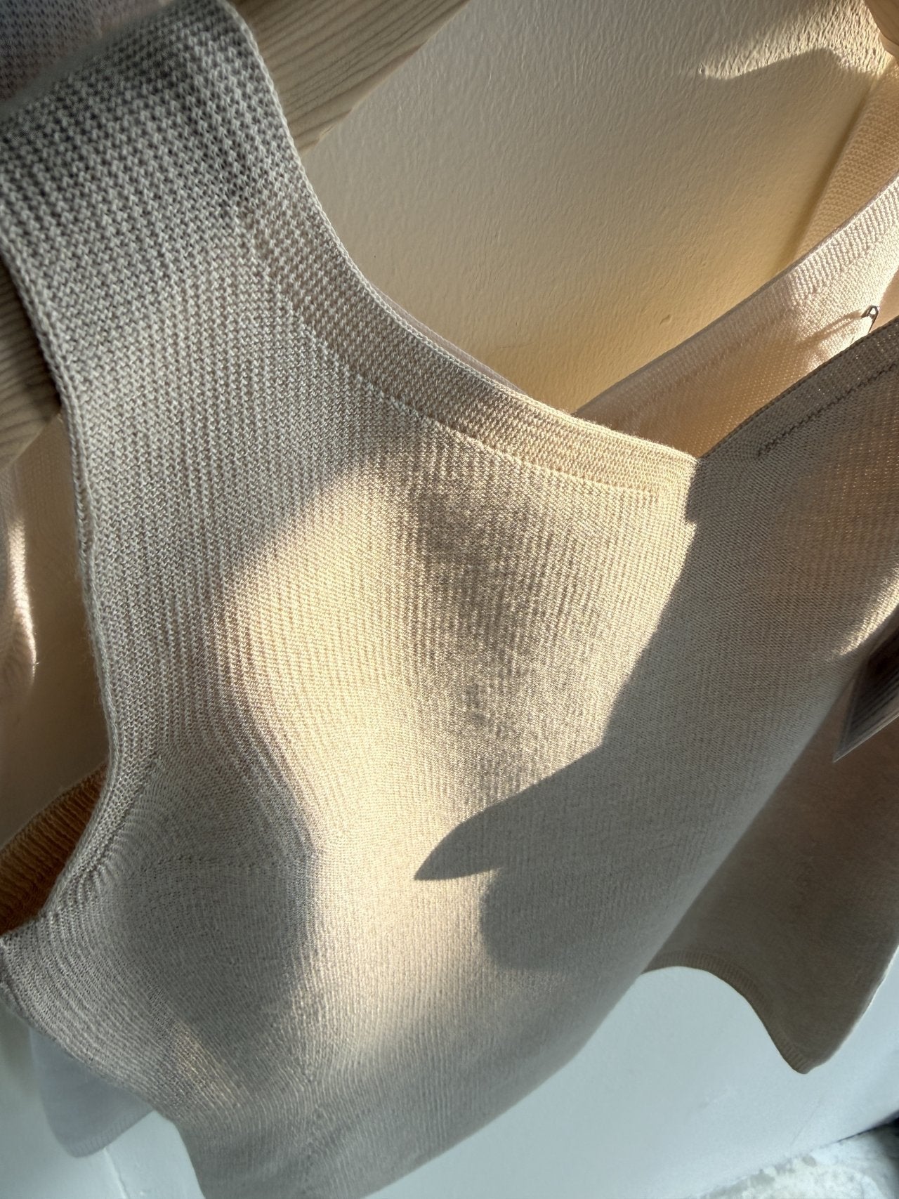 Signature Heart-Neck Cami & Cardigan Set - Beige