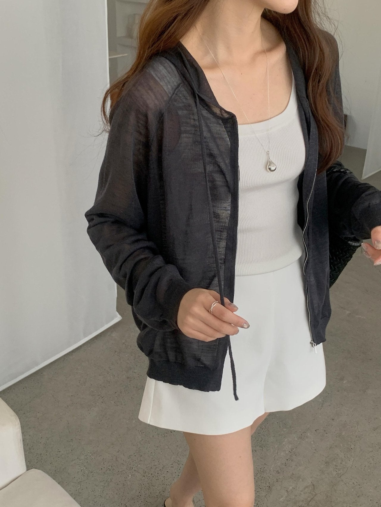 Linen Hooded Knit