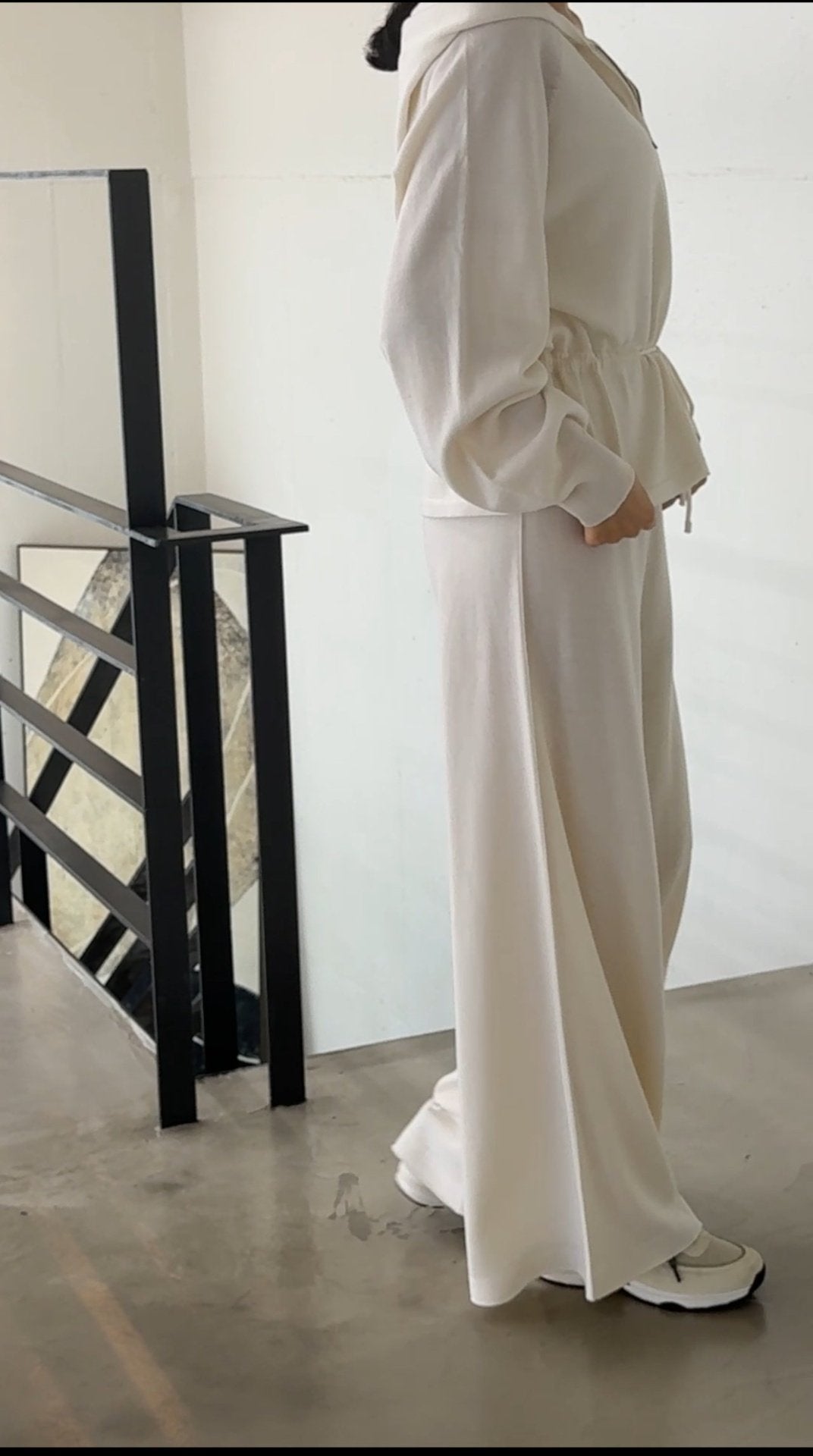 Premium Wool-Cotton Artisan Set-up - Ivory