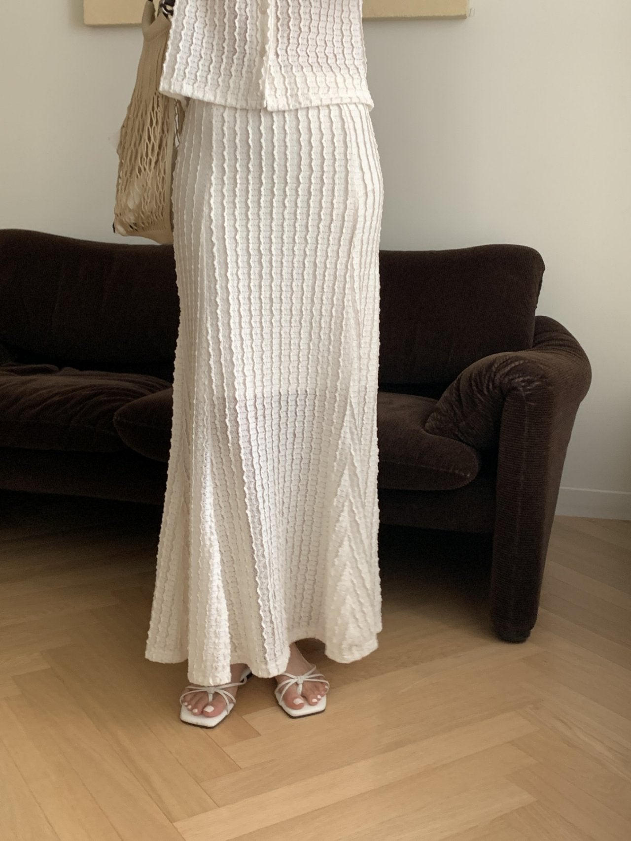 Wave Mermaid Cardigan & Skirt Set