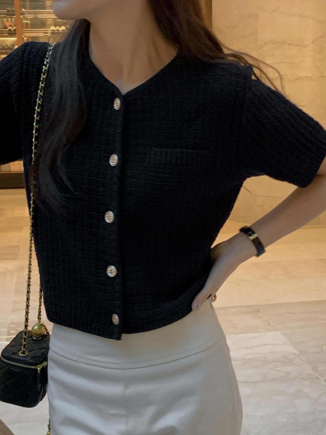 Weave Tweed Cardigan