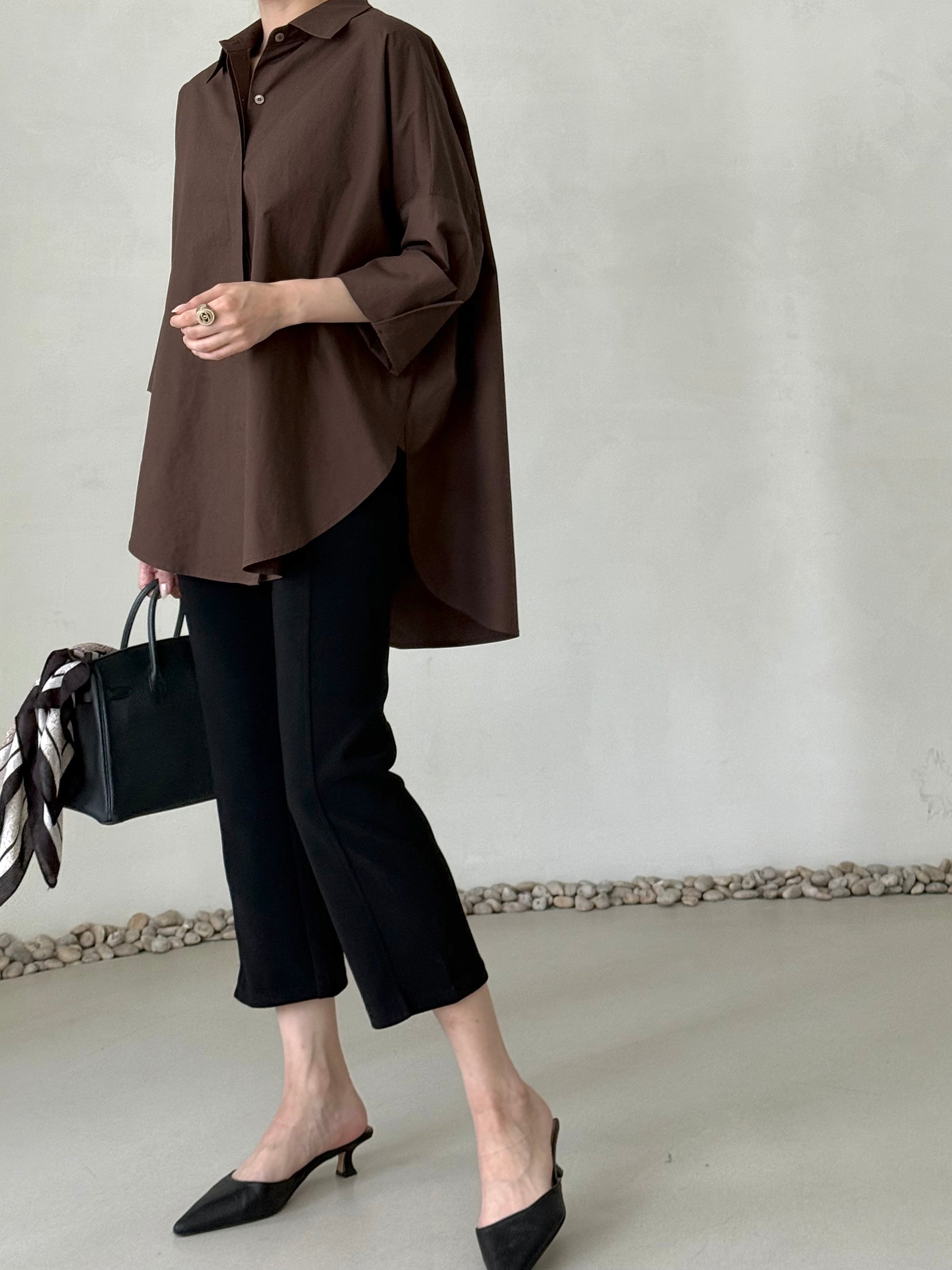 [Best Seller] Oversized Asymmetric Long Shirt