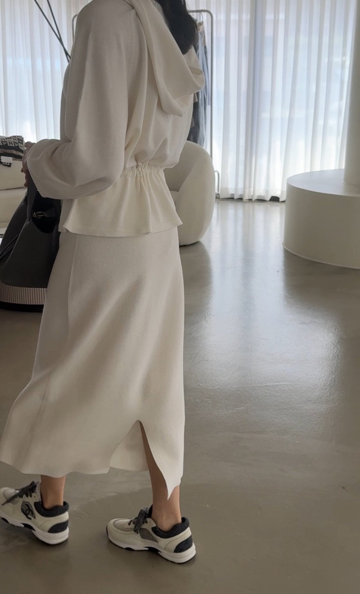 Premium Wool-Cotton Artisan Set-up - Ivory