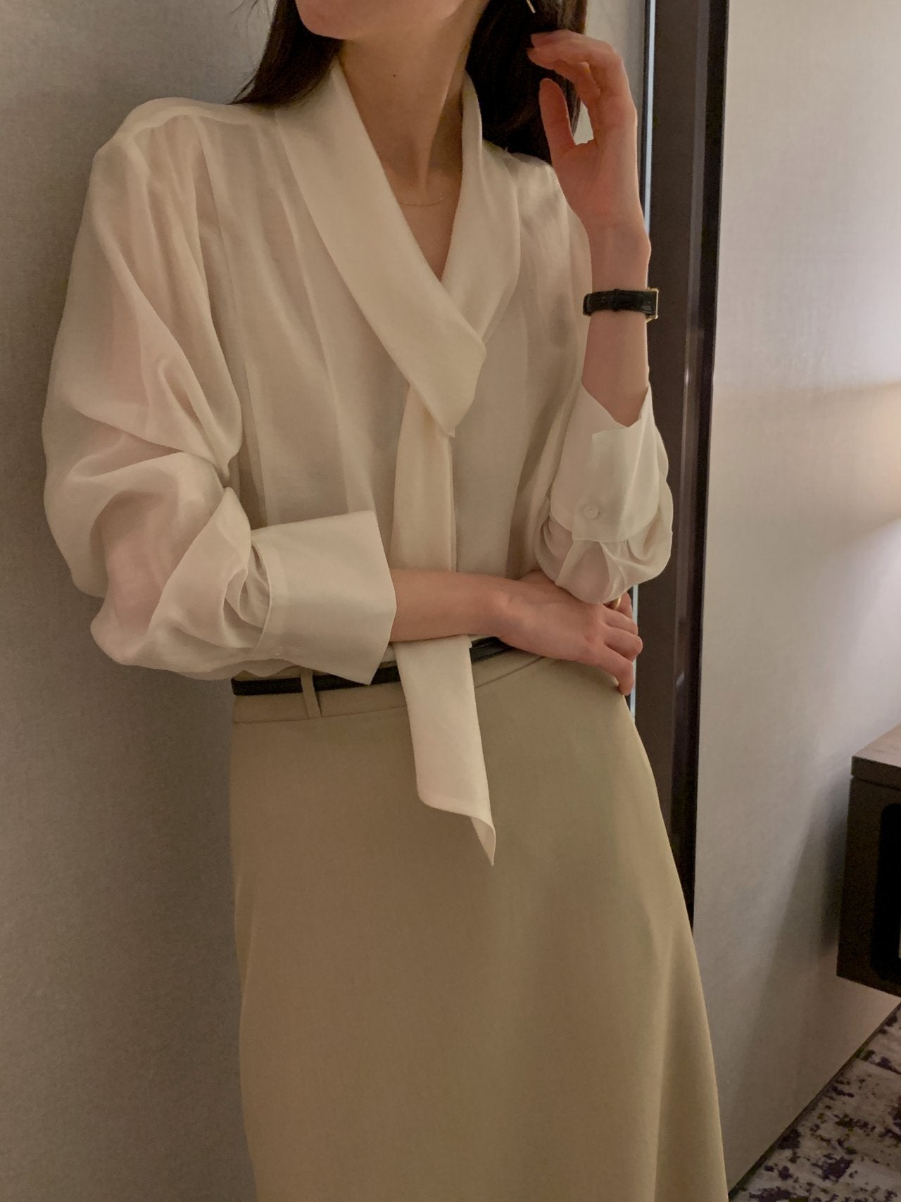 Scarf Detail Blouse