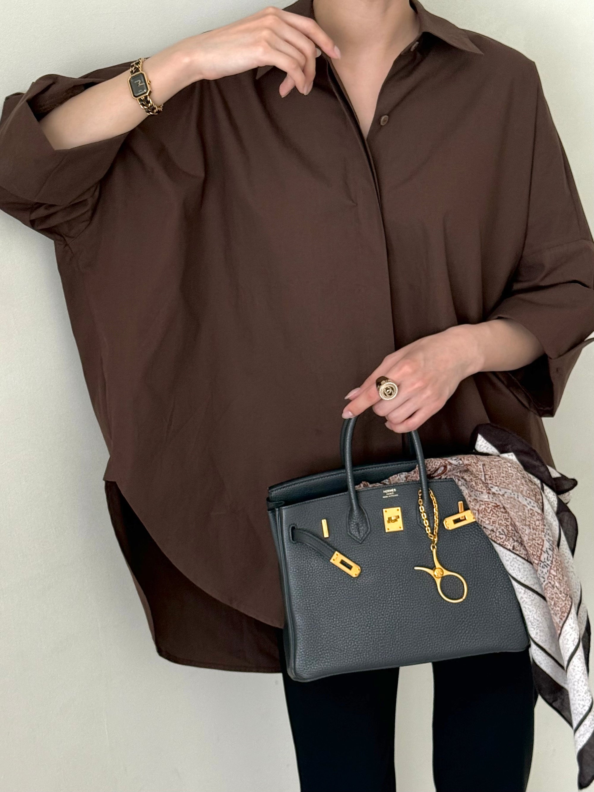 [Best Seller] Oversized Asymmetric Long Shirt