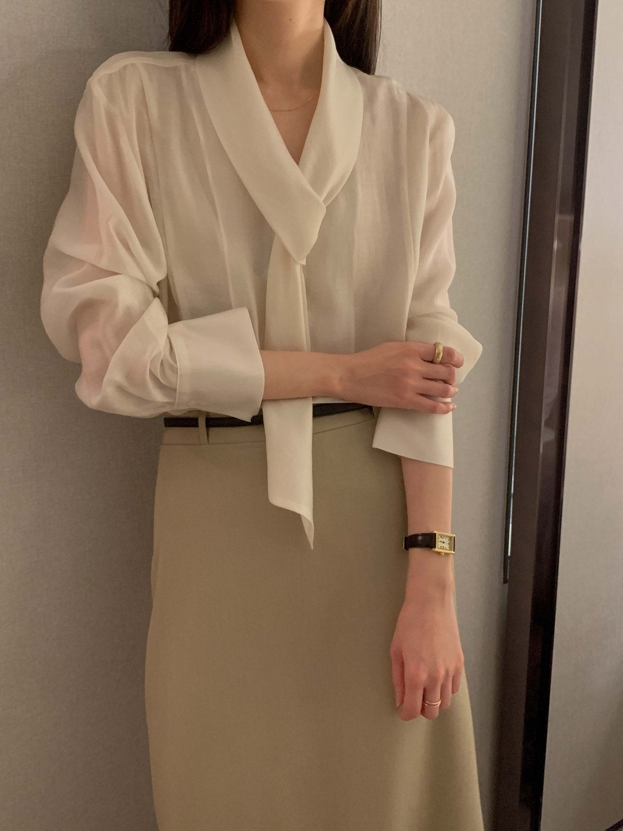 Scarf Detail Blouse