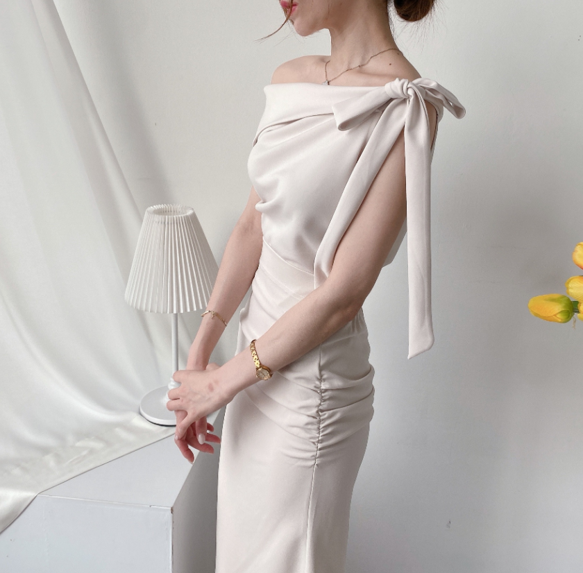 Scarf Asymmetric Sleeveless Blouse