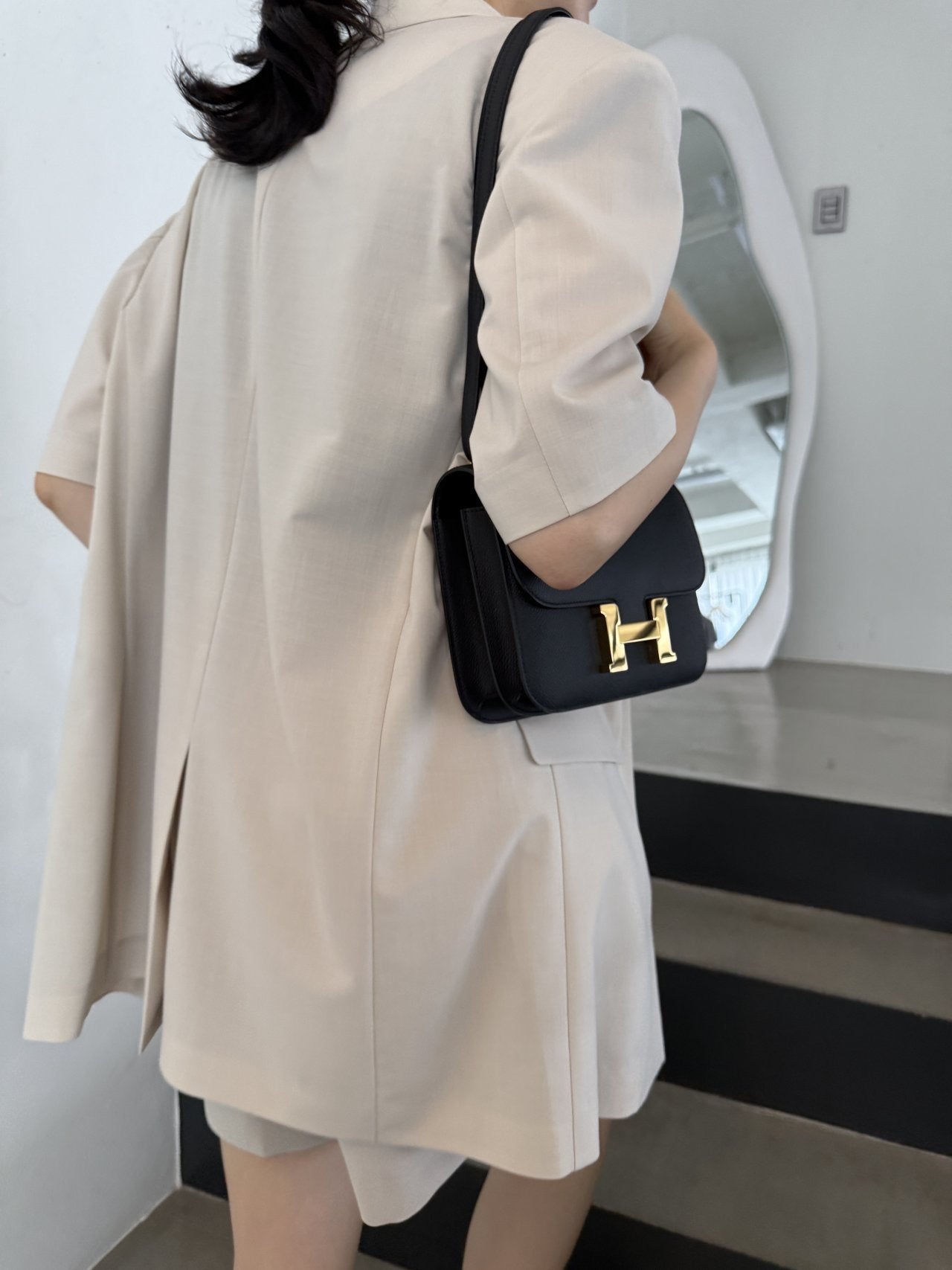 Summer Wool Tailored Suit Set - Light Beige