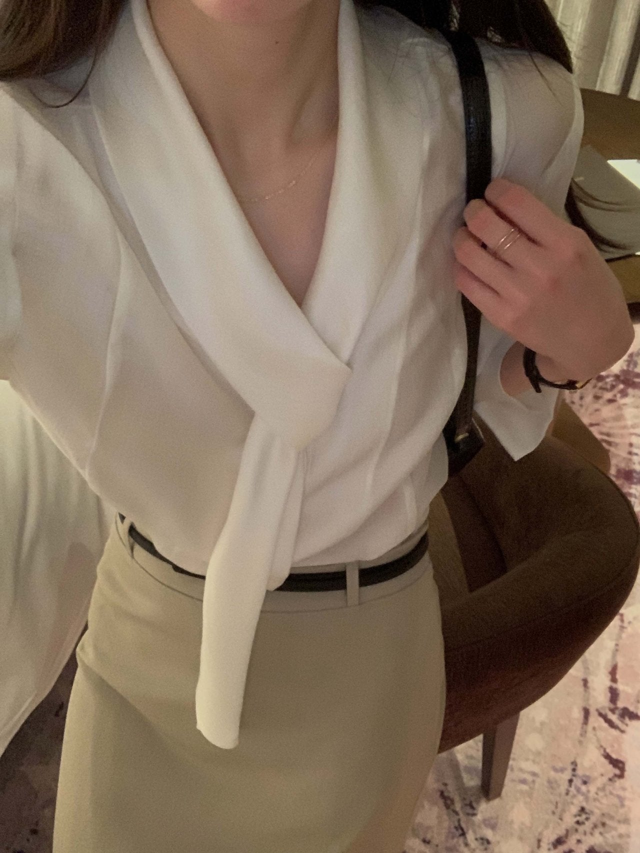Scarf Detail Blouse