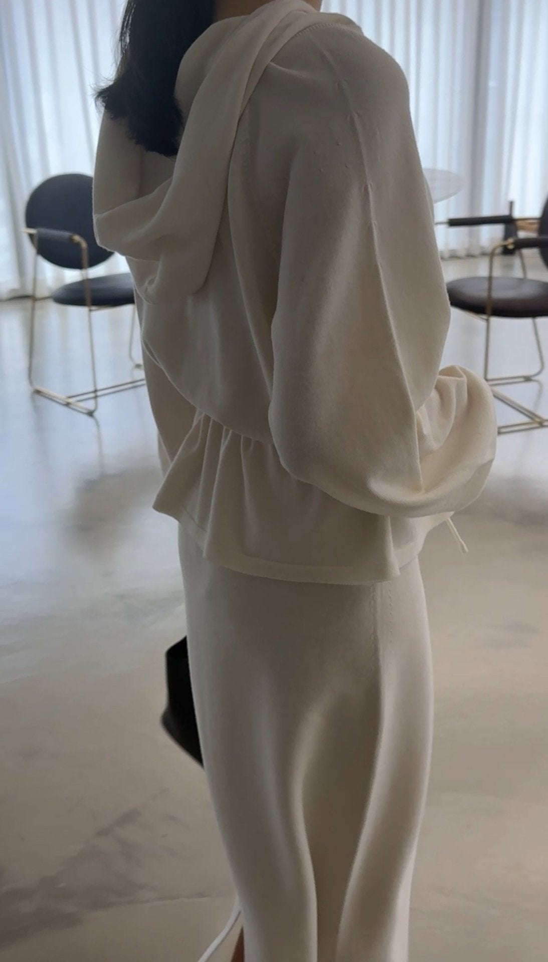 Premium Wool-Cotton Artisan Set-up - Ivory