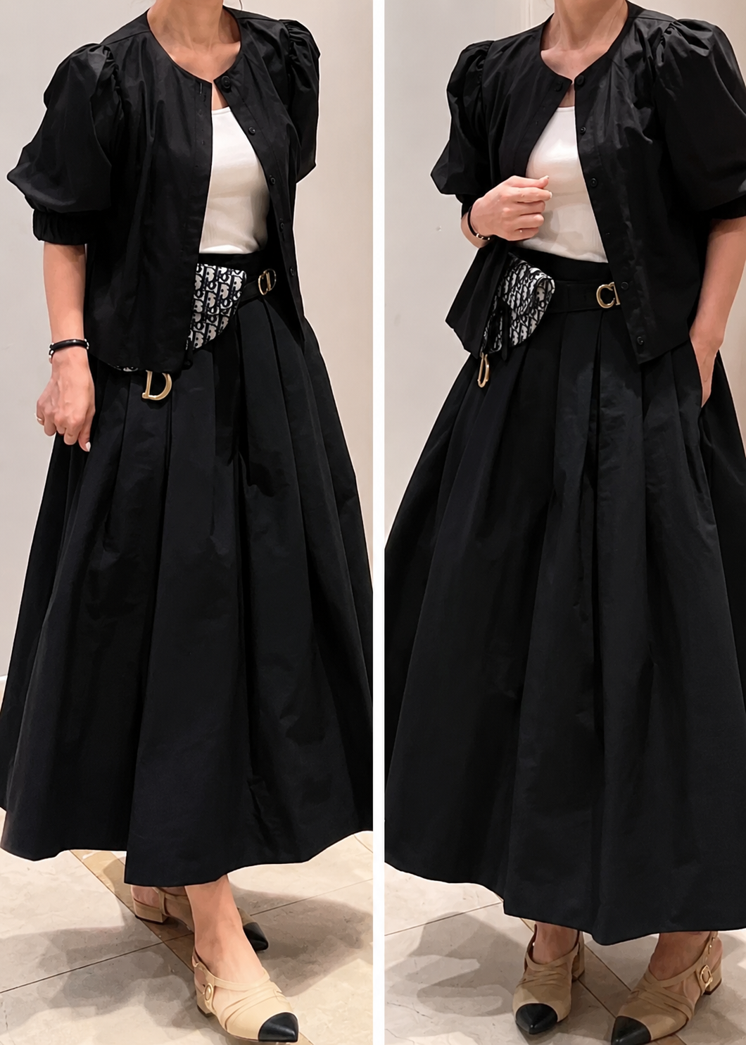 Maxi Pleated Long Skirt