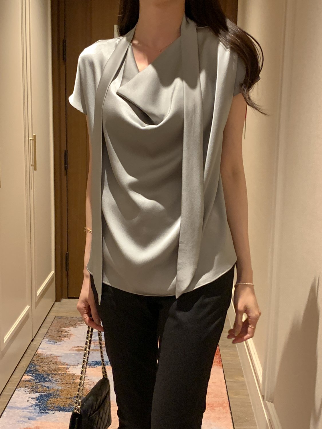 Tie Draping Blouse