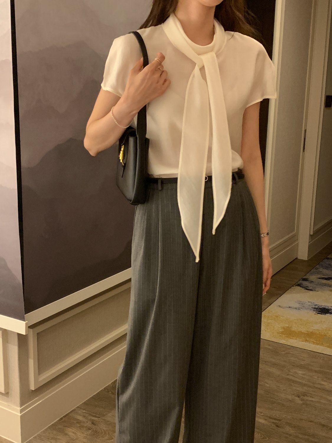 Multi-Tie Tencel Blouse