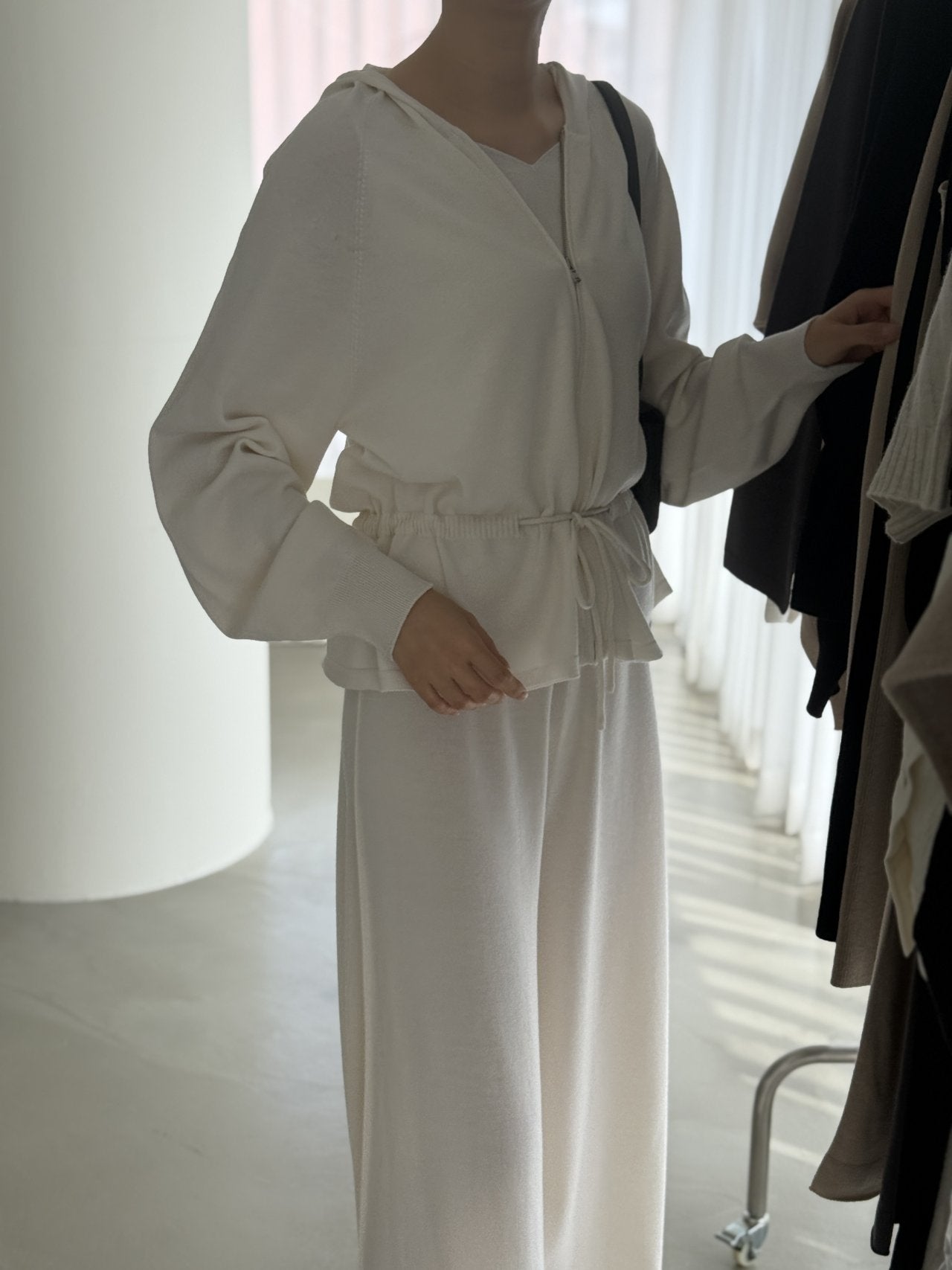 Premium Wool-Cotton Artisan Set-up - Ivory