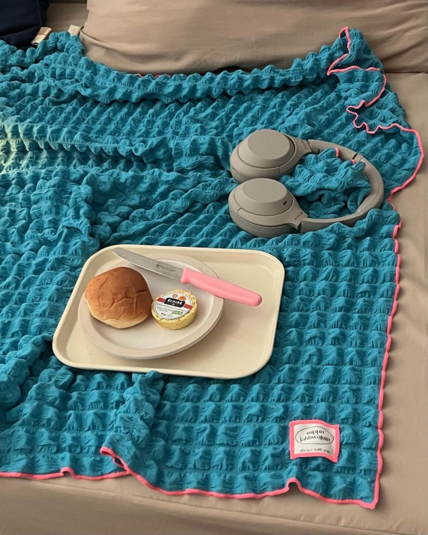 [Carefully handcrafted in Korea]  Wrinkle Color Tablecloth & Blanket