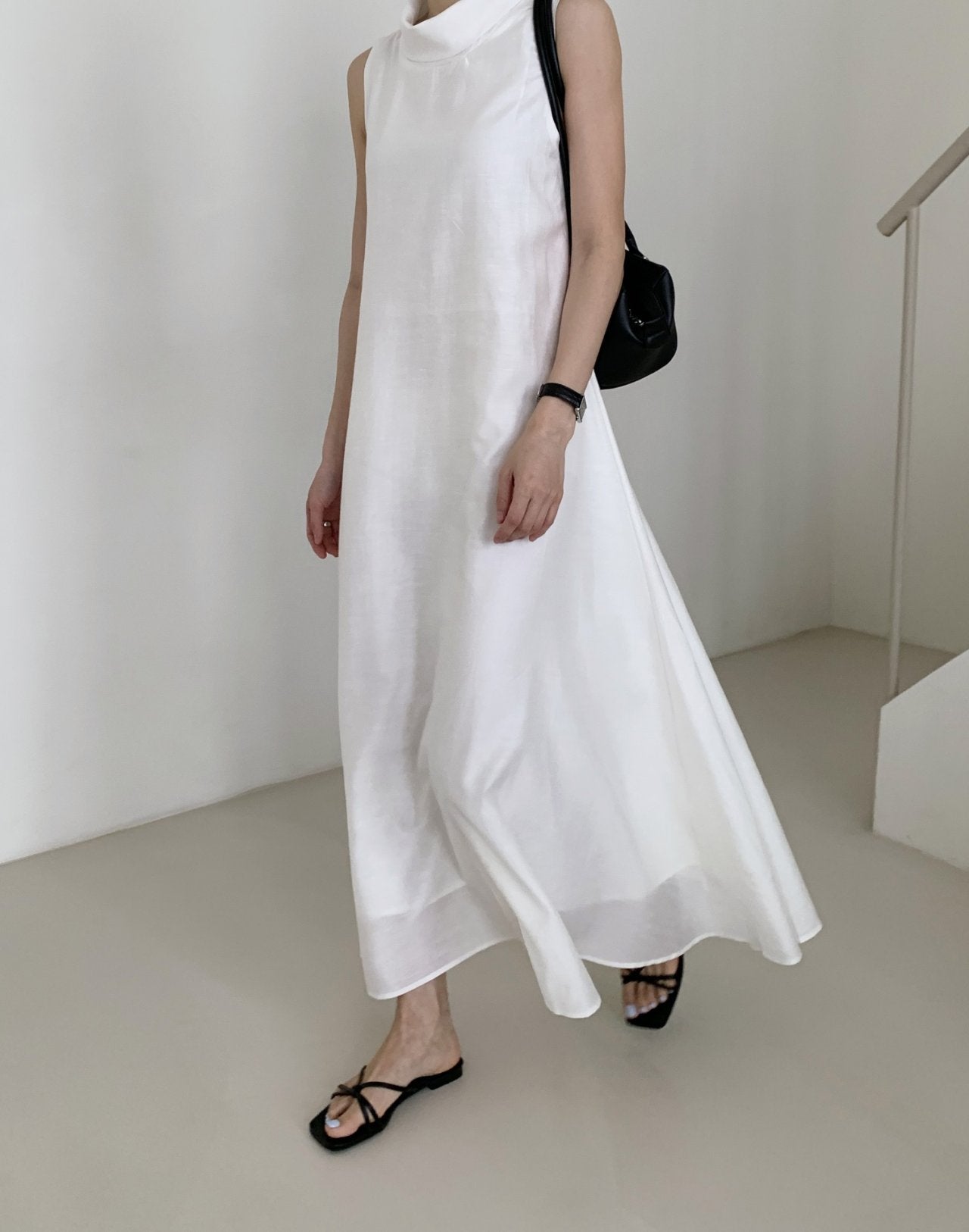 Elegant Satin Soirée Dress