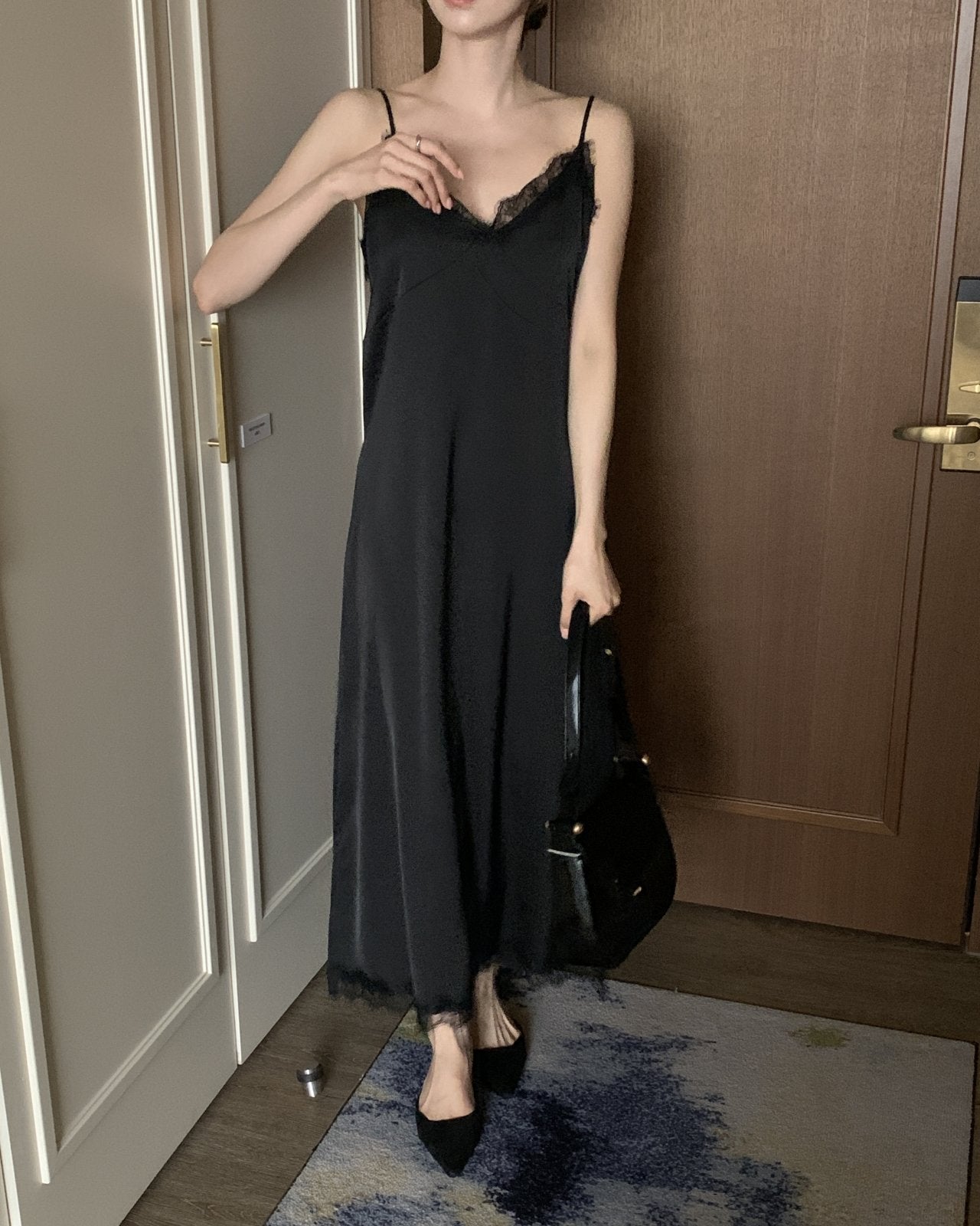 Satin Lace Dress