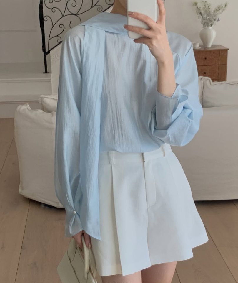 Scarf Tie Ribbon Blouse