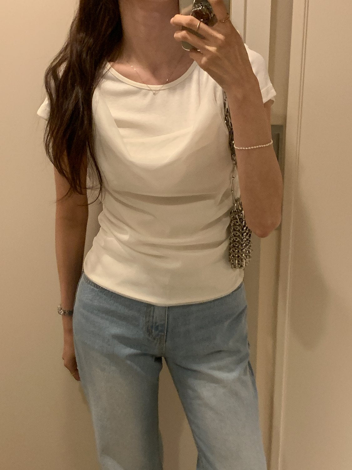 Two-Way Shirred Draping Top