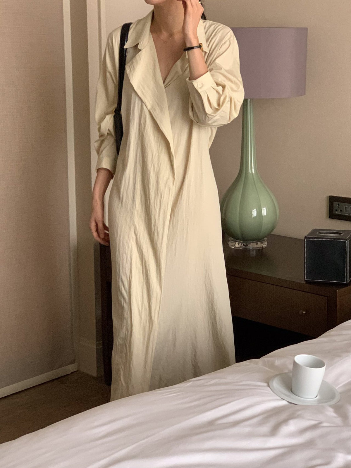 Trench-Style Shirt Dress