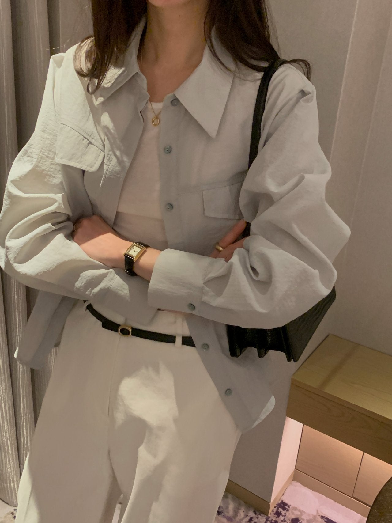Utility Nylon Belted Jacket
