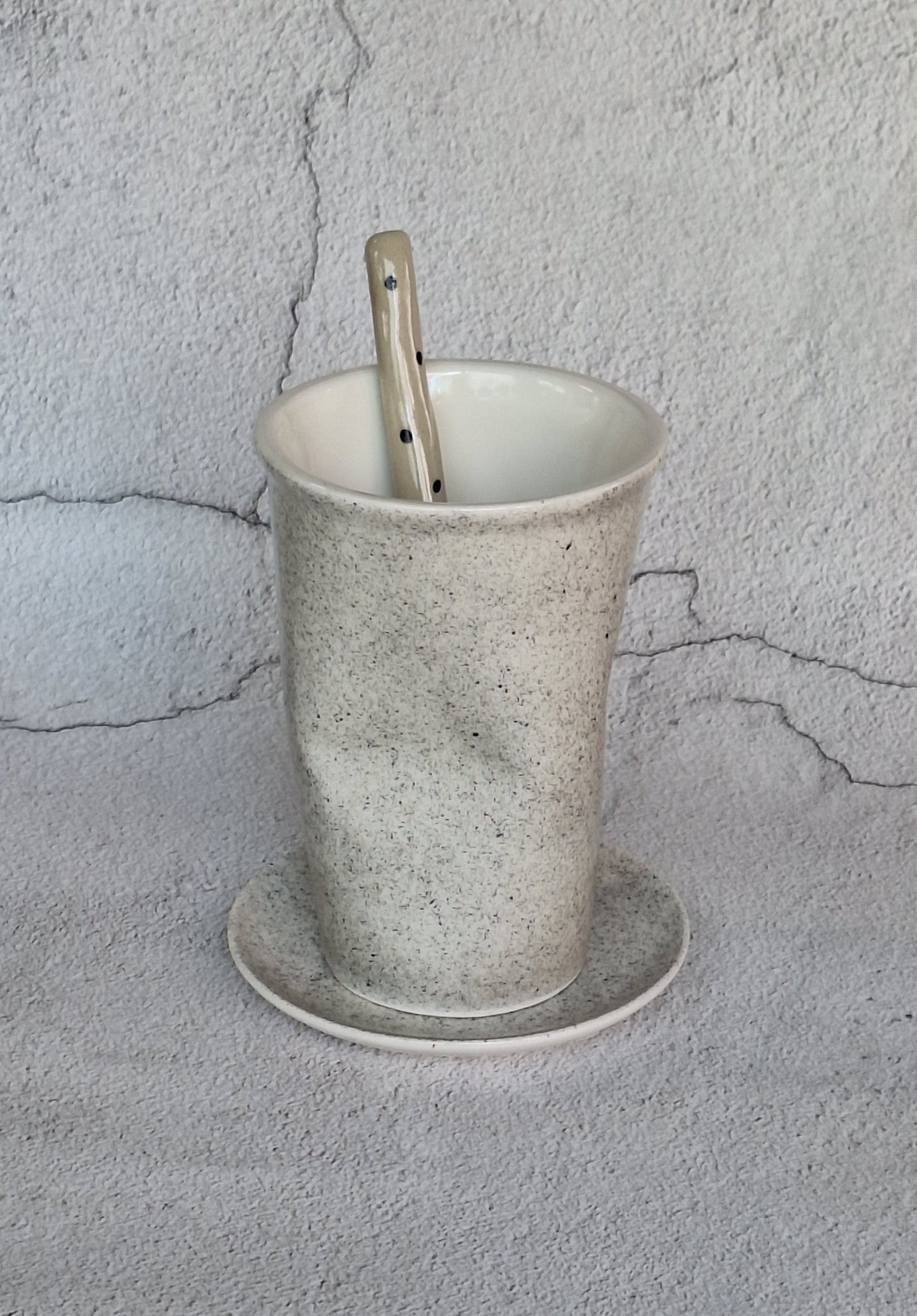 [Handmade Korean Ceramics] Crumpled Silhouette Ice Cup