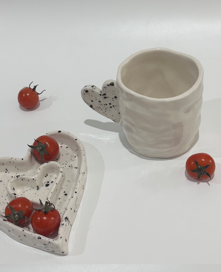 [Handmade Korean Ceramics] Heart Mug
