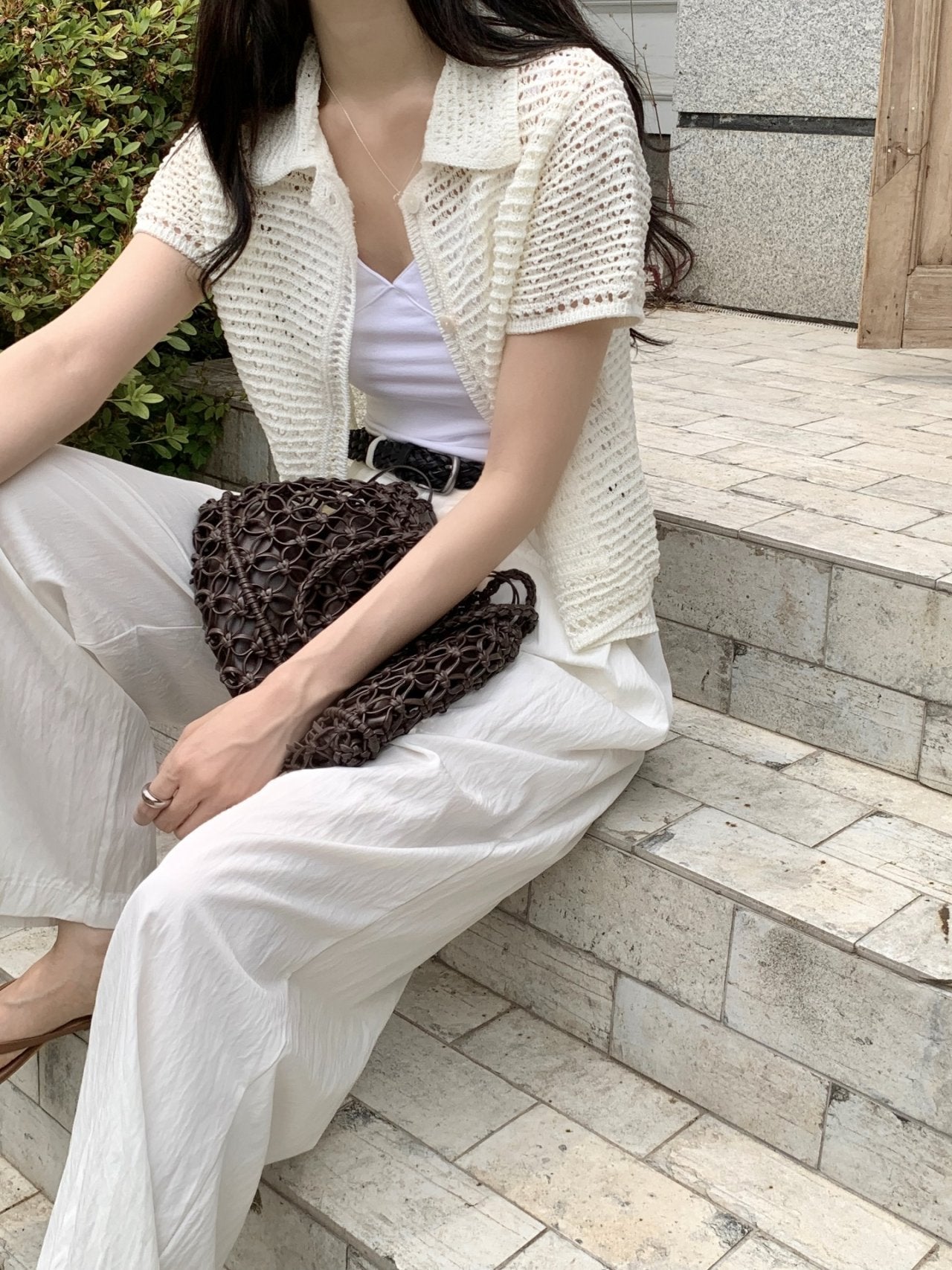 Lovely Knit Collar Cardigan