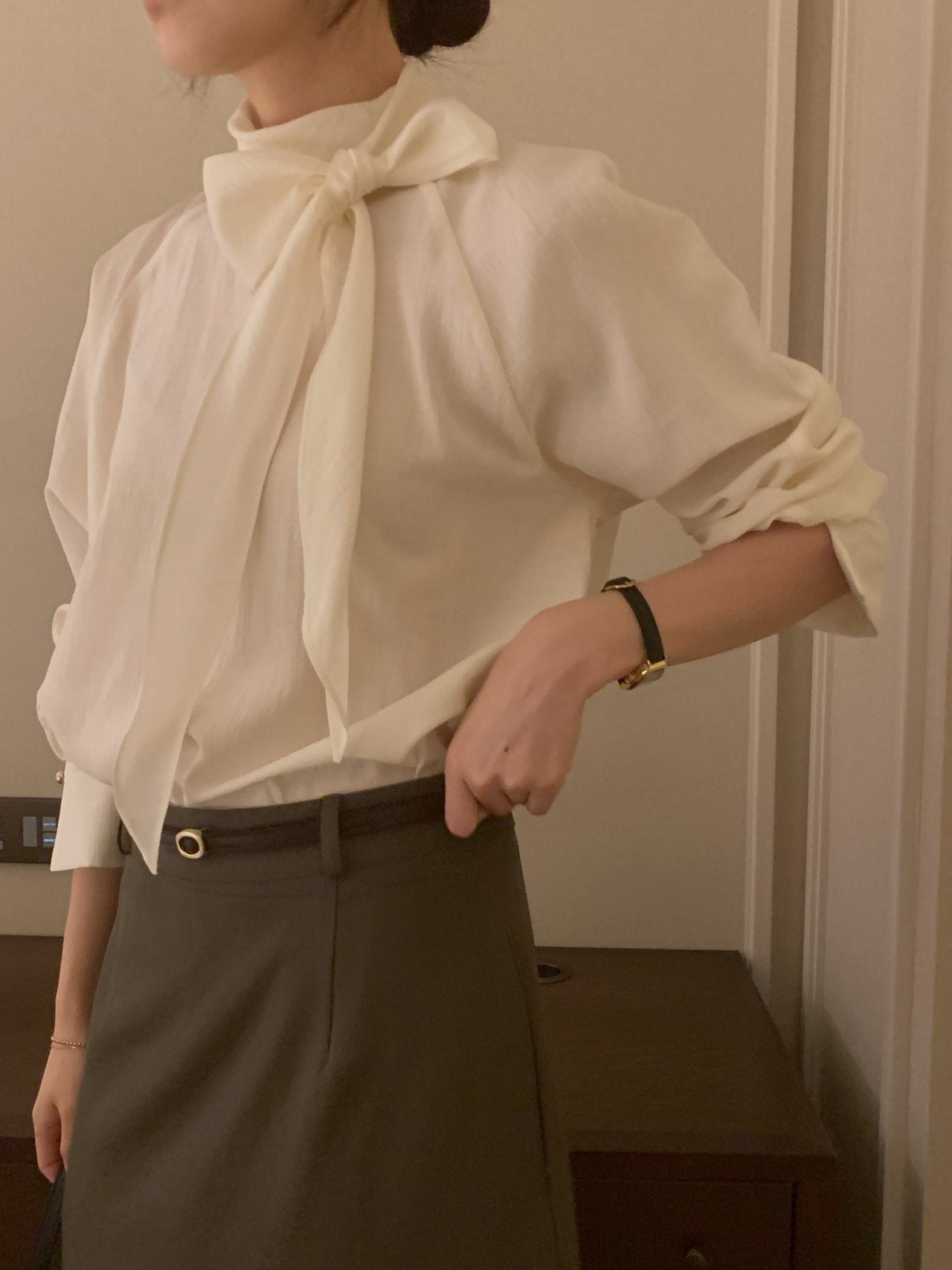 [Best Seller] Premium Raglan Tie Blouse