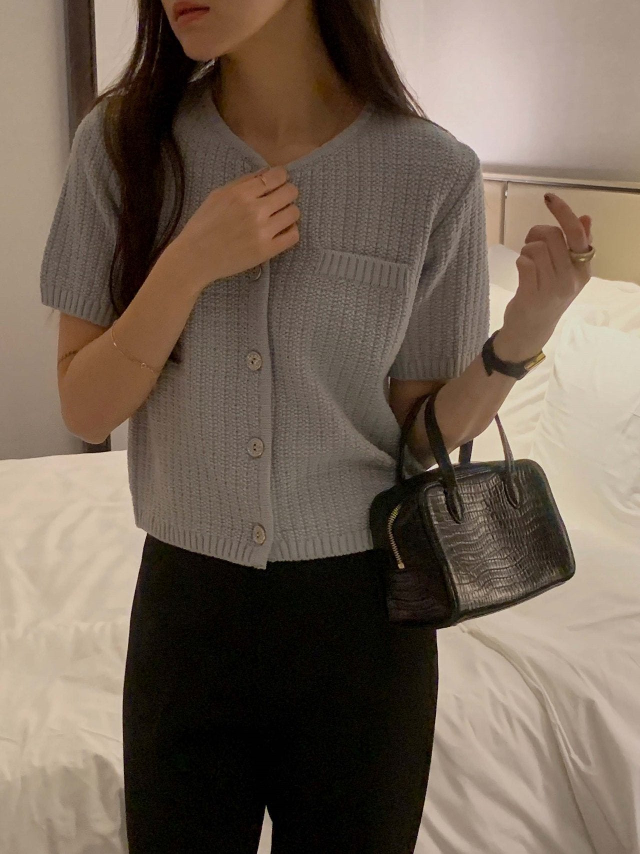 Weave Tweed Cardigan