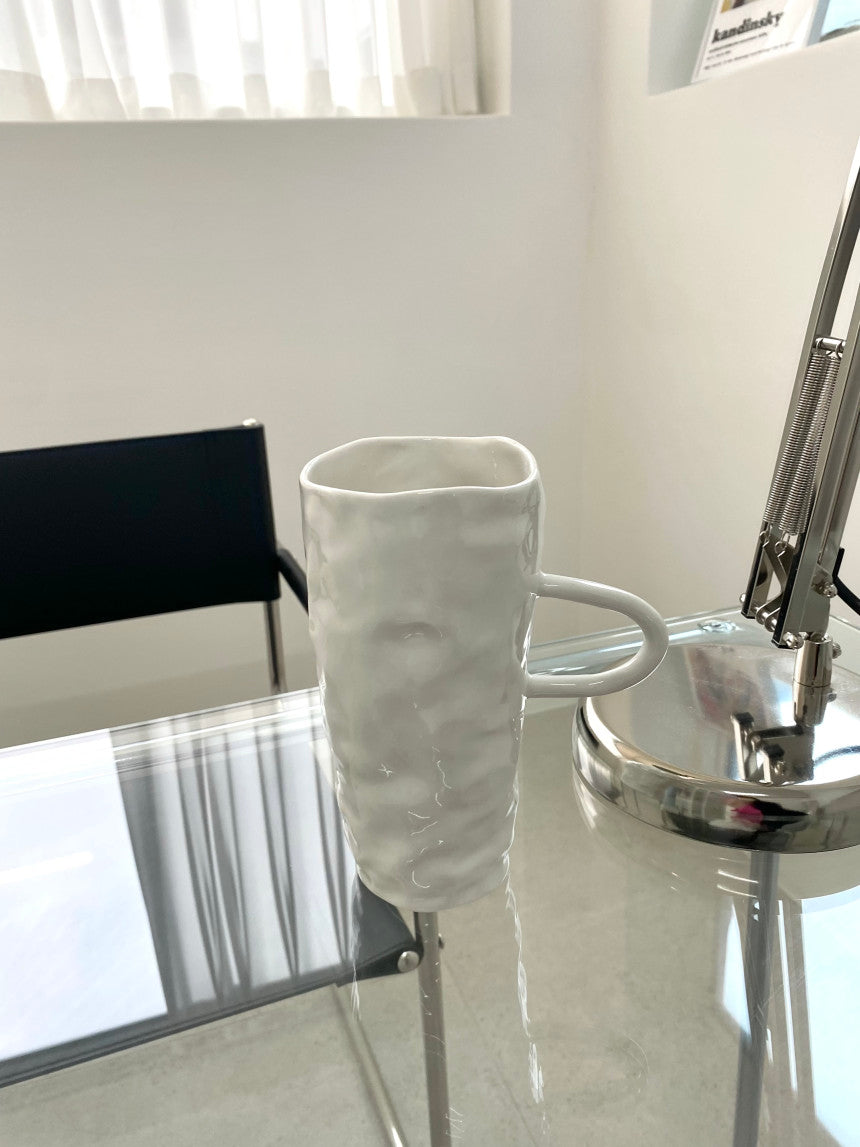[Handmade Korean Ceramics] Wave Mug White