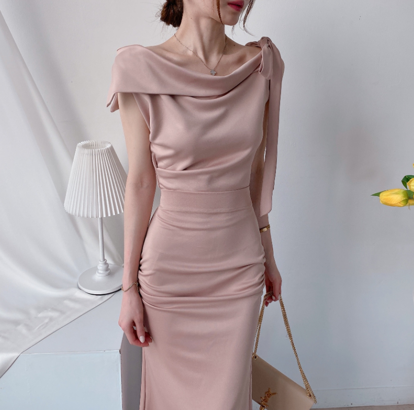 Scarf Asymmetric Sleeveless Blouse