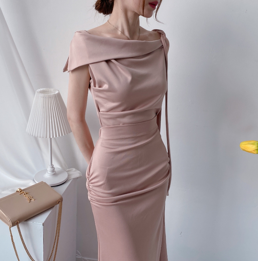 Scarf Asymmetric Sleeveless Blouse