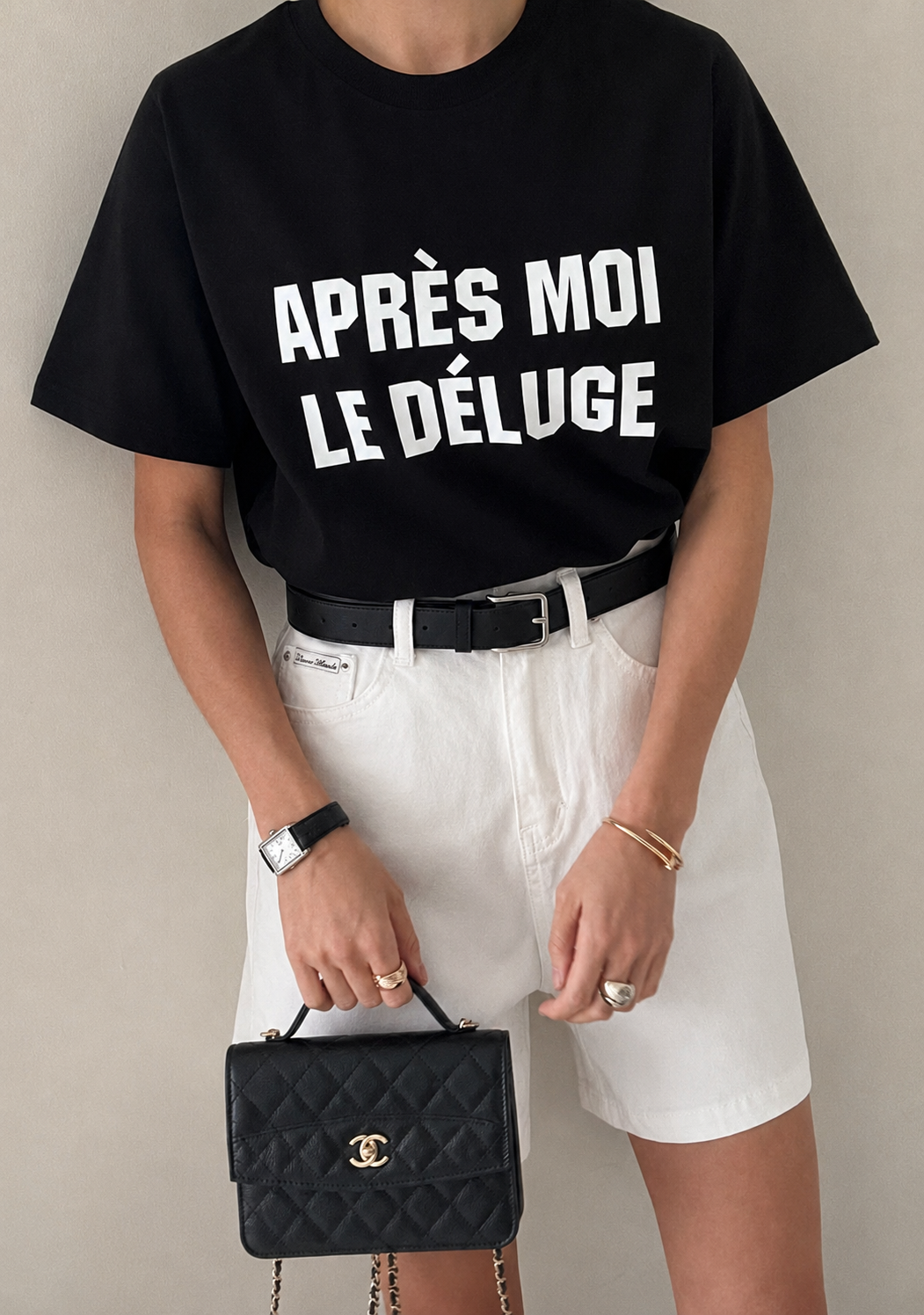 Structured Wide-Leg Cotton Shorts