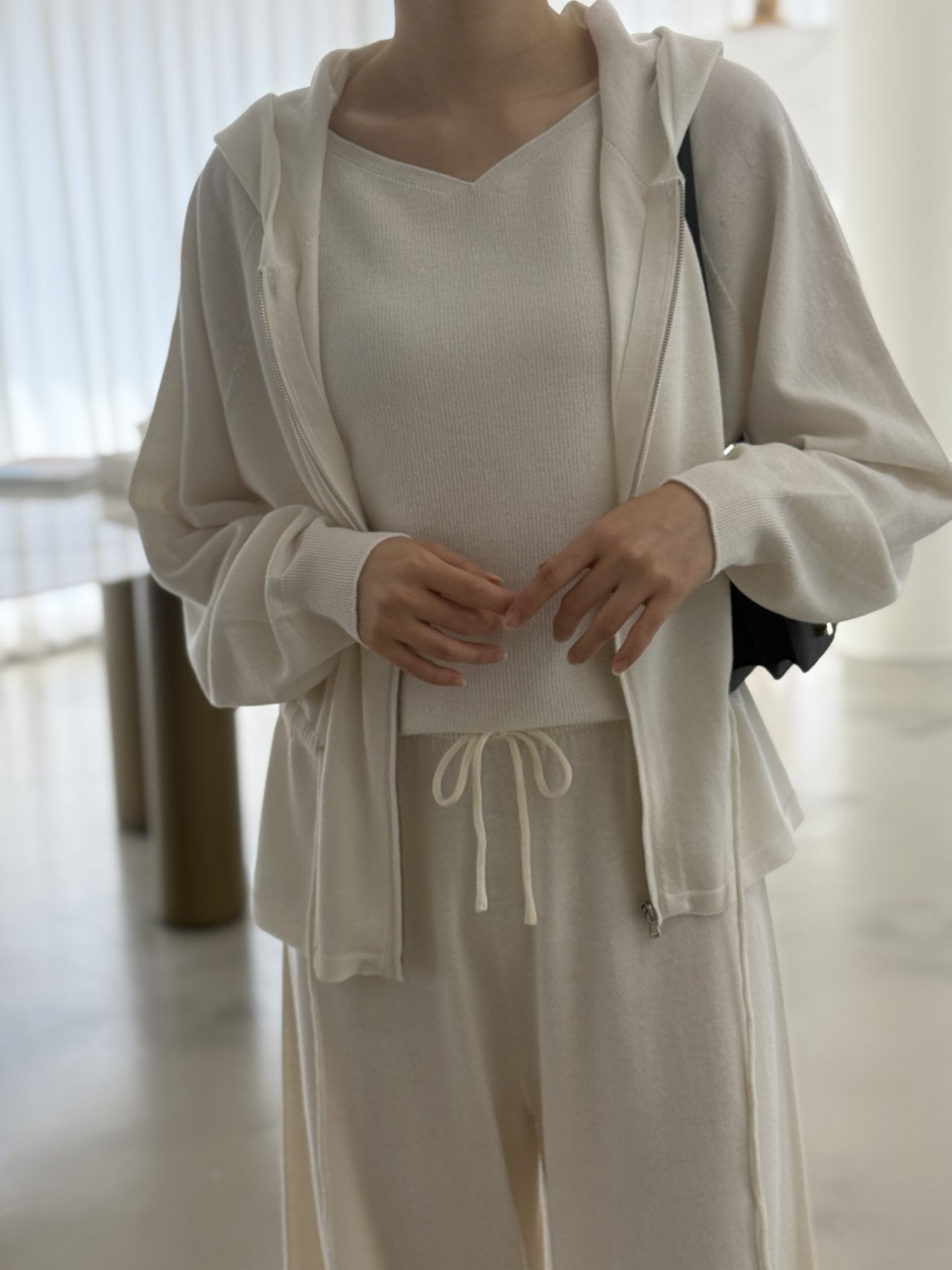 Premium Wool-Cotton Artisan Set-up - Ivory